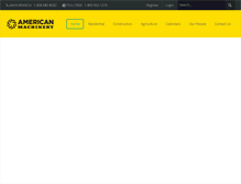 Tablet Screenshot of americanmachineryhawaii.com
